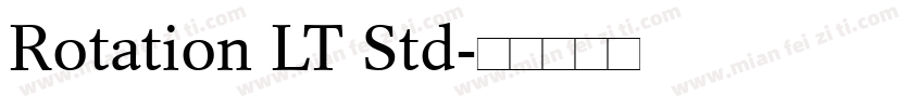Rotation LT Std字体转换